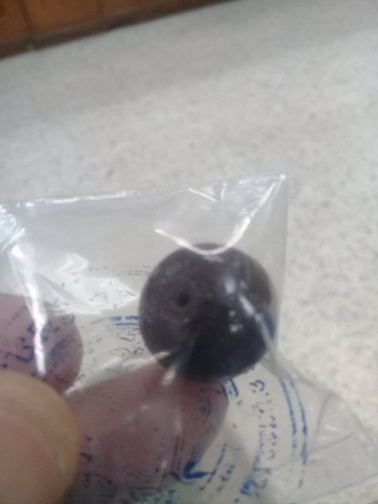 เม็ดประคำ ใหญ่ หลวงปู่หมุน วัดบ้านจาน พร้อมซองเดิม 