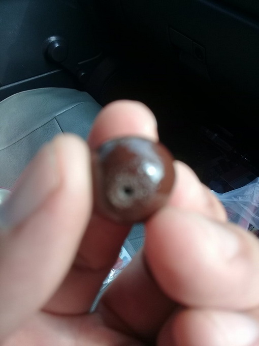 เม็ดประคำ ใหญ่ หลวงปู่หมุน วัดบ้านจาน พร้อมซองเดิม 