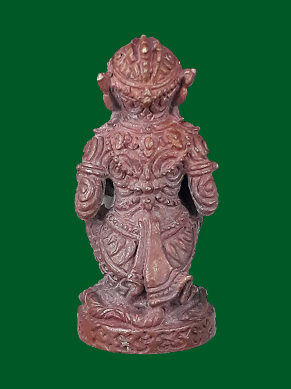 หนุมานมหาปราบ รุ่นแรก หลวงพ่อสาคร วัดหนองกรับ จ.ระยอง ปี2552  เนื้อทองแดงเถื่อน ก้นอุดผงพราย