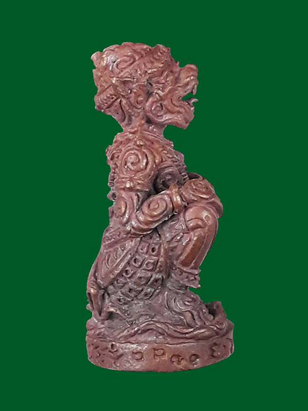 หนุมานมหาปราบ รุ่นแรก หลวงพ่อสาคร วัดหนองกรับ จ.ระยอง ปี2552  เนื้อทองแดงเถื่อน ก้นอุดผงพราย