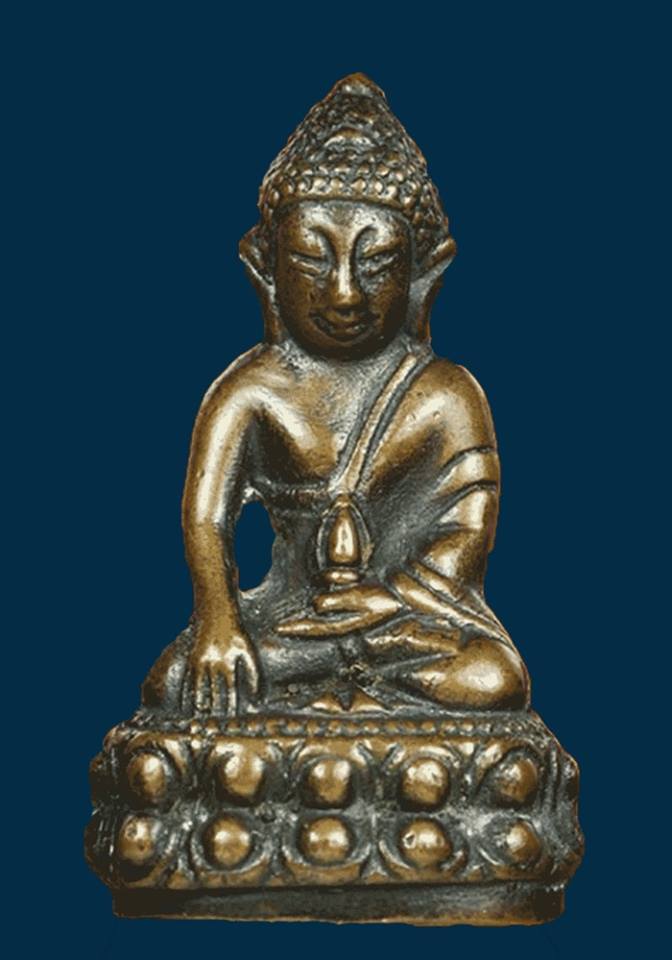พระกริ่งมหาสิทธิโชค วัดประสาทบุญญาวาส โค้ดสามง่าม เนื้อแดง( นิยม)