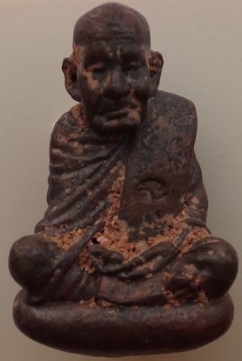 รูปหล่อโบราณ รุ่นแรก หลวงปู่ไข่ วัดลำนาว พิมพ์เล็ก ปี51 เคาะ เดียว2