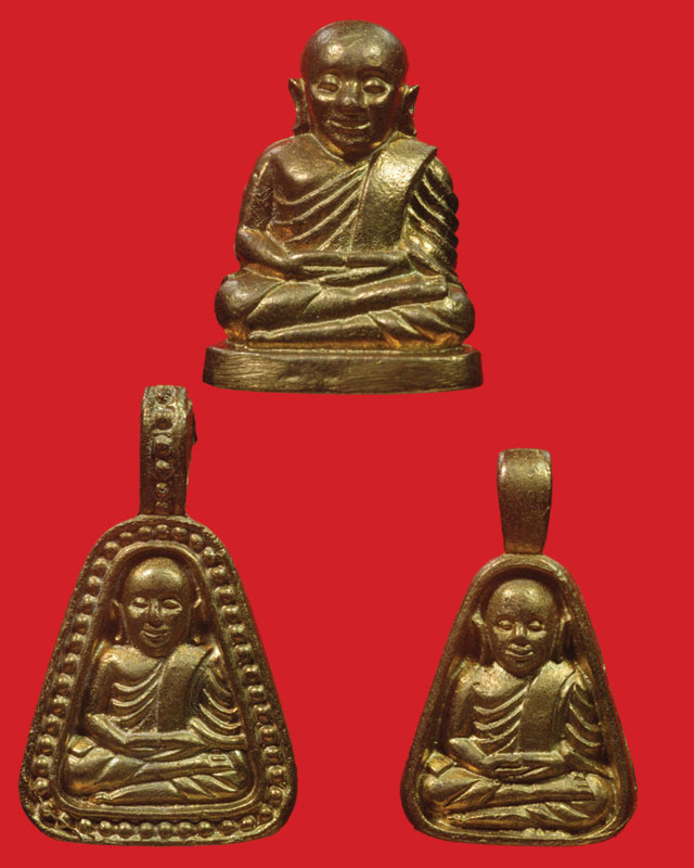 หลวงพ่อเงิน ปี 45 รุ่นเมตตาบารมี ชุด 3 องค์ เนื้อทองเหลือง (เคาะเดียว)