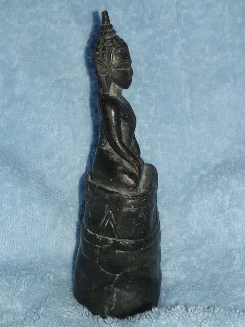 พระเชียงรุ้งเนื้อสำริด สูง 5 นิ้ว เคาะเดียวแดง