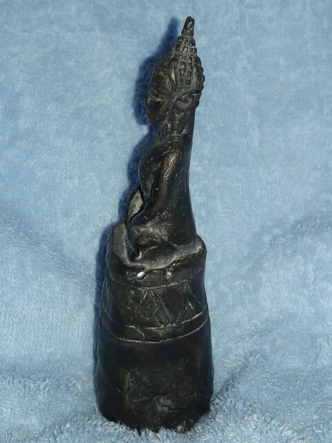 พระเชียงรุ้งเนื้อสำริด สูง 5 นิ้ว เคาะเดียวแดง