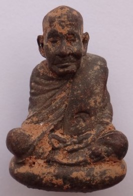 รูปหล่อโบราณ รุ่นแรก หลวงปู่ไข่ วัดลำนาว พิมพ์เล็ก ปี51 เคาะ เดียว