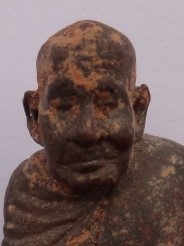 รูปหล่อโบราณ รุ่นแรก หลวงปู่ไข่ วัดลำนาว พิมพ์เล็ก ปี51 เคาะ เดียว