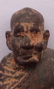 รูปหล่อโบราณ รุ่นแรก หลวงปู่ไข่ วัดลำนาว พิมพ์เล็ก ปี51 เคาะ เดียว