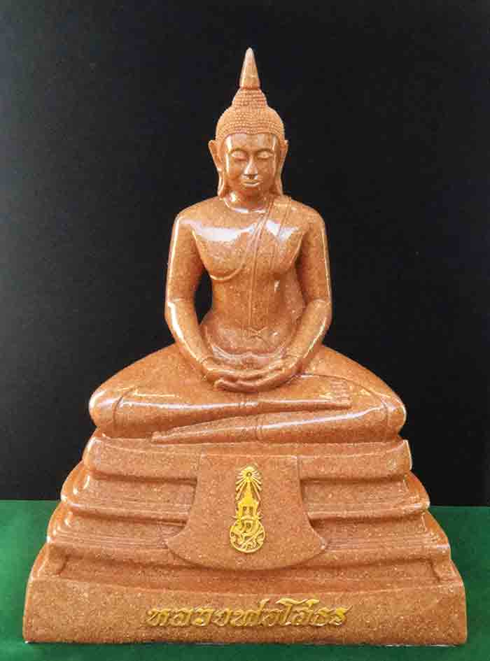 ***ใหญ่อลังการมหึมา***พระบูชา พระพุทธโสธร เนื้อกระเบื้องหลังคาโบถส์ ใต้ฐานปั๊มยันต์พร้อมกล่องตราวัดบ