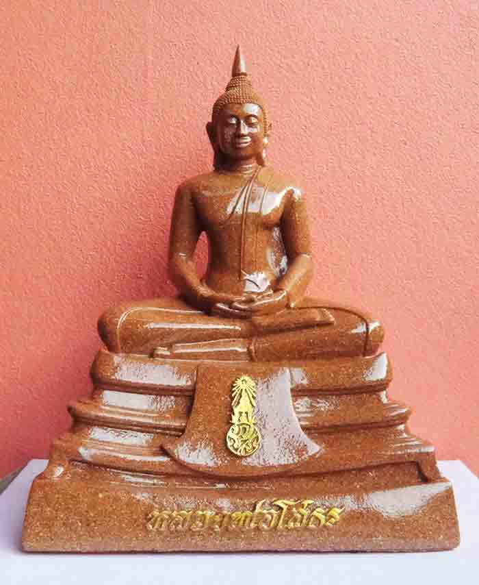 ***ใหญ่อลังการ***พระบูชา 7 นิ้ว พระพุทธโสธร เนื้อกระเบื้องหลังคาโบถส์ 
