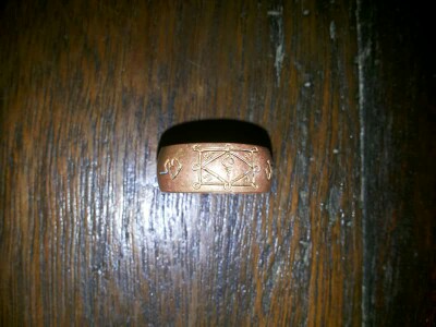 แหวนปลอกมีดหลวงพ่อกวย วัดซับลำไย ปี43 หลวงปู่หมุนปลุกเสก