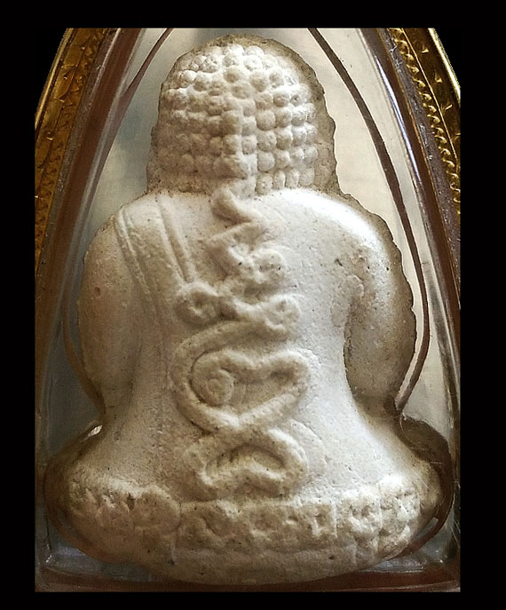 เคาะเดียว พระปิดตารุ่นไตรมาสรวยทันใจ หลวงปู่หมุน เนื้อผงงาช้าง ตอก1โค๊ด เลข3หลัก ทองหนาๆ