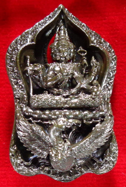 รูปหล่อพระพรหมสยามเทวา หลวงปู่คำเป็ง สำนักสงฆ์มะค่างาม เนื้อโลหะผสมรมมันปู ขนาด 1.5 นิ้ว สวยครับ