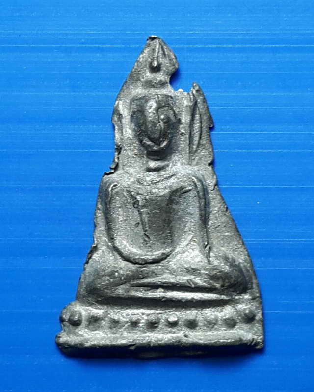 พระกรุวัดเพชร พิมพ์สดุ้งกลับ เนื้อชินเงิน จ.สระบุรี