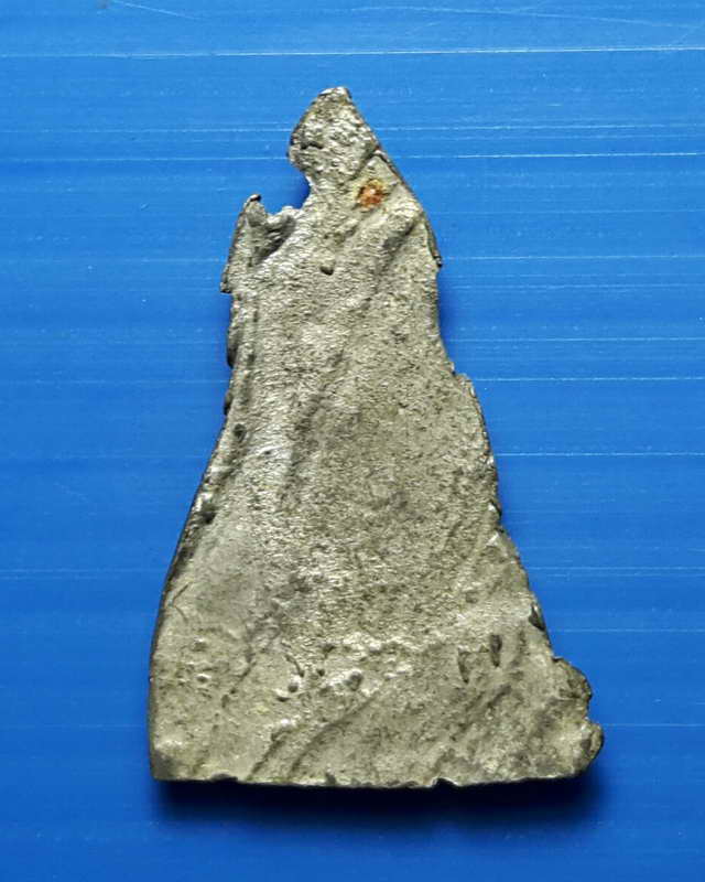 พระกรุวัดเพชร พิมพ์สดุ้งกลับ เนื้อชินเงิน จ.สระบุรี