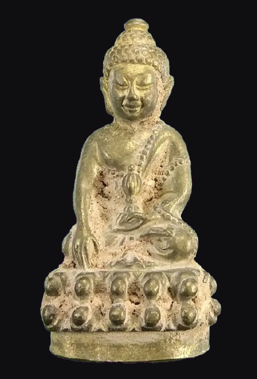 	พระกริ่งอุบาเก็ง หลวงปู่หมุน รุ่น พระเจ้า 5 พระองค์ เนื้อสัมฤทธิ์ทองดอกบวบ แจกเฉพาะพระสงฆ์ที่เข้าร่