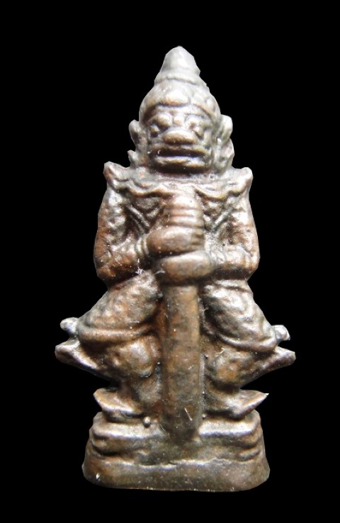 ท้าวเวสสุวรรณหลวงปู่หมุน ฐิตสีโล วัดบ้านจาน อายุ 108 ปี ปี45 เนื้อนวะโลหะ