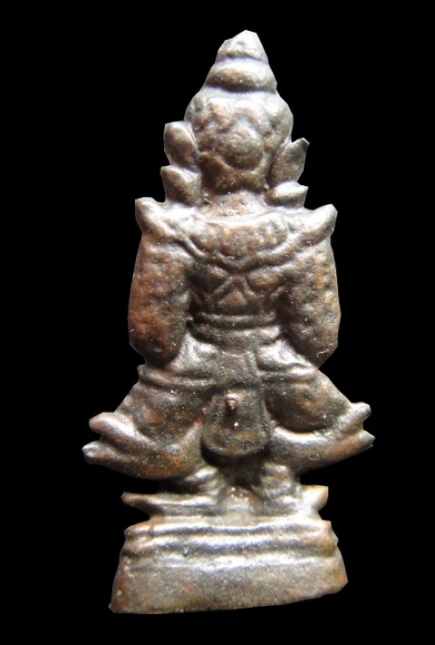 ท้าวเวสสุวรรณหลวงปู่หมุน ฐิตสีโล วัดบ้านจาน อายุ 108 ปี ปี45 เนื้อนวะโลหะ