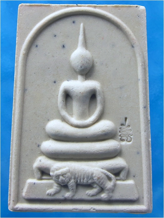 พระสมเด็จทรงเสือ ผงพรายกุมารว่านมหาเสน่ห์ หลวงพ่อสาคร วัดหนองกรับ จ.ระยอง ปี 2553