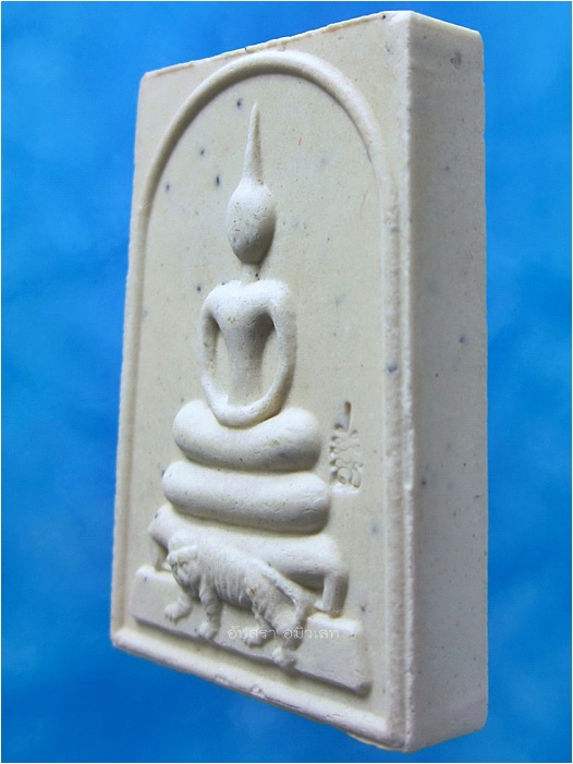 พระสมเด็จทรงเสือ ผงพรายกุมารว่านมหาเสน่ห์ หลวงพ่อสาคร วัดหนองกรับ จ.ระยอง ปี 2553