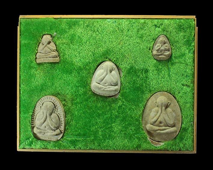 พระปิดตาแก้วสาระพัดนึก เบญจภาคี หลวงปู่แก้ว วัดช่องลม ออกวัดศาลาครืน กรุงเทพมหานคร ปี 2524 