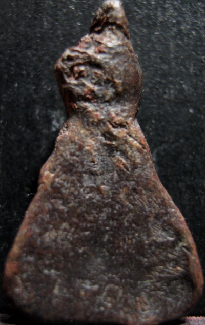 พระท่ากระดานน้อย กรุศาลเจ้า เนื้อตะกั่วสนิมแดง จ.ราชบุรี สนิมแดงดี