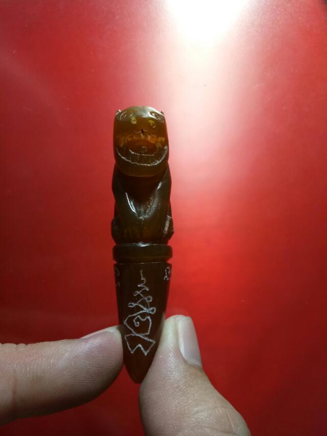 วัดใจ..... เสือ แกะจากเขาควายเผือก หลวงพ่อสิน วัดละหารใหญ่