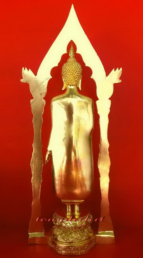 พระบูชาพระร่วงโรจนฤทธิ์ วัดพระปฐมเจดีย์ รุ่นเจ้าทรัพย์ มีซุ้มปิดทองสวยมากค่ะ