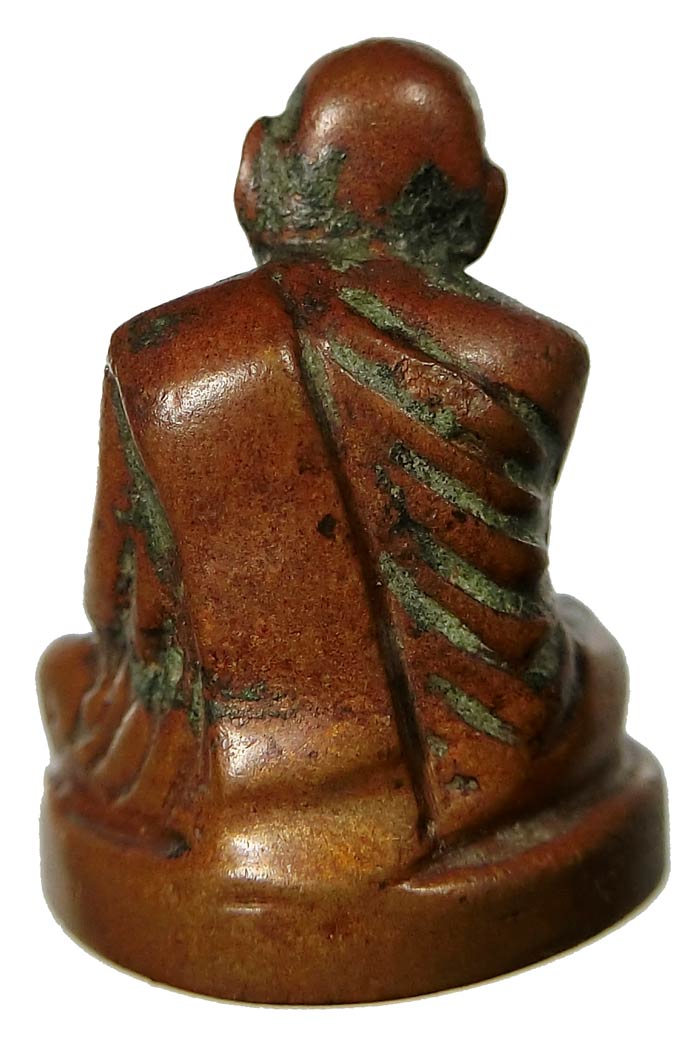 รูปหล่อหลวงปู่แหวน อาจารย์เชื้อ หนูเพชร วัดสะพานสูง ปี 2516