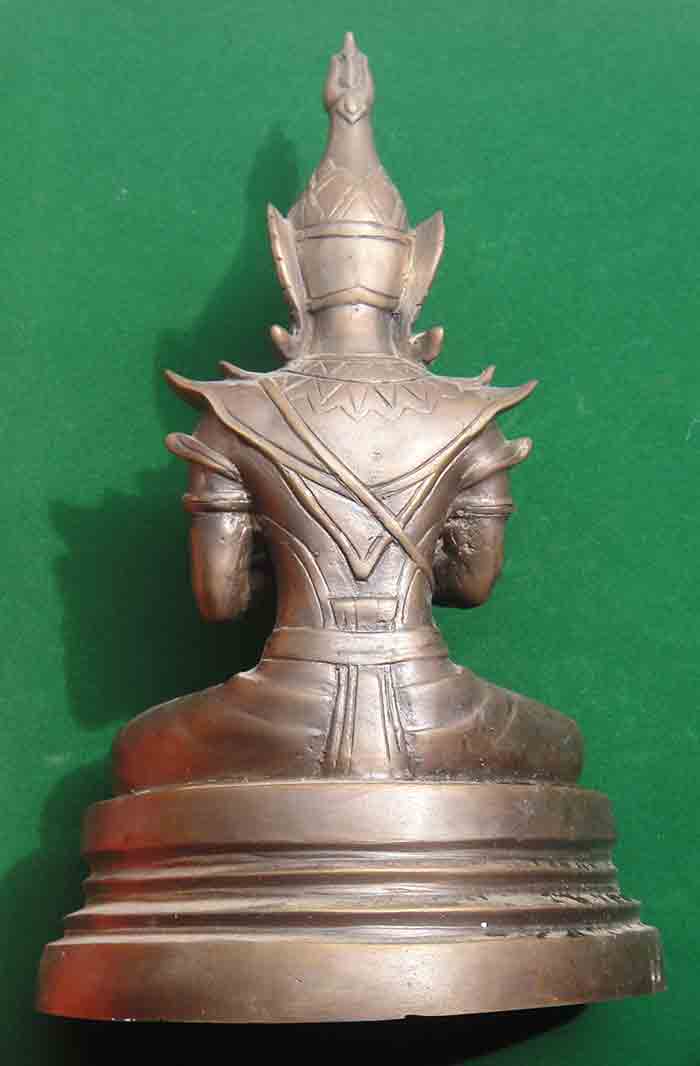 ***พระบูชาขุนแผนมหามนตรี พระบูชา 5 นิ้ว ฐาน 6 นิ้ว สูง 10 นิ้ว เนื้อทองเหลืองเก่าผิวหิ้งเดิม