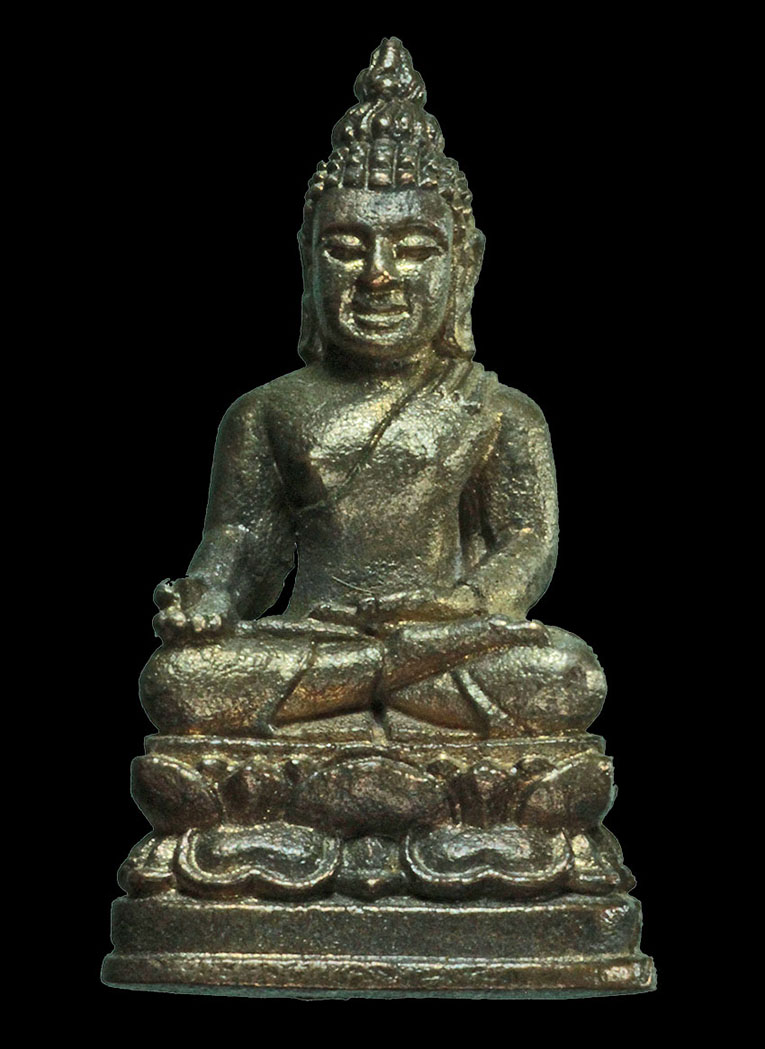 พระชัยวัฒน์ไพรีพินาศ เนื้อนวะโลหะ วัดบวรนิเวศวรวิหาร รุ่น80ปี ญสส ปี2536 