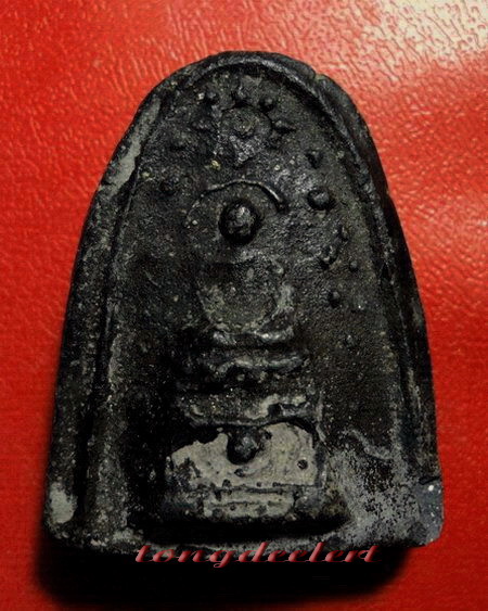 พระกรุวัดชนะสงคราม พิมพ์ปรกโพธิ์ บัวเล็บช้าง เนื้อดินผสมผงใบลาน สวยมากค่ะ