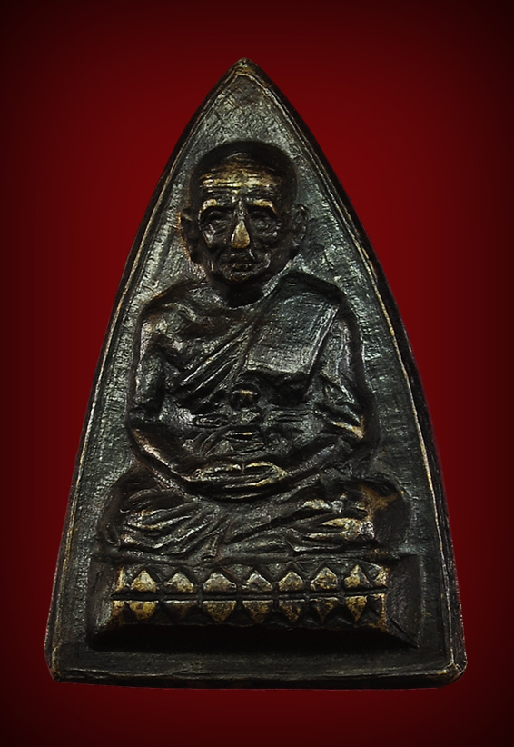 พระหลวงปู่ทวด สามเหลี่ยมเล็ก หนังสือ5แถว แข้งยาวนิยม ปี2506 สภาพสวยมาก