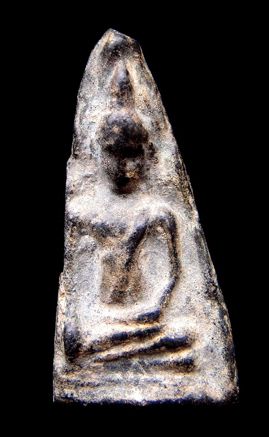 พระอู่ทองฐานสำเภากรุวัดราชบูรณะเนื้อชินเงิน พระนครศรีอยุธยา