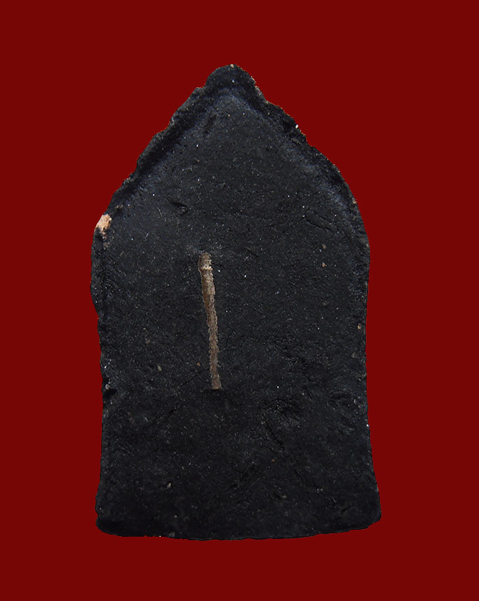 พระขุนแผน ทรงพลเล็ก ด้านหลังฝังตะกรุดเงิน 1 ดอก เนื้อผงยาจินดามณี หลวงปู่หมุน ปลุกเสก ออกวัดซับลำใย 