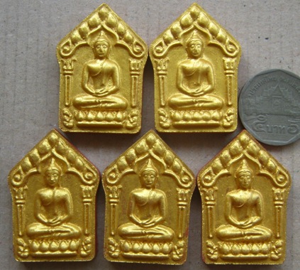 5องค์ พระขุนเเผนผงพรายกุมาร หลวงพ่อคูณ ปี2557กรรมการหน้าทองฝังตะกรุดทองแดงคู่ รุ่นเมตตา มหานิยม91ปี