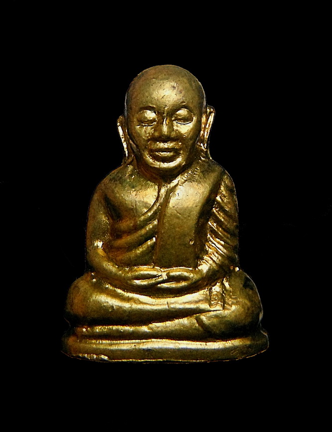 รูปหล่อ ลพ.เงิน กริ่งดังไม่ขัด มีโค๊ต แท้ไม่ทราบที่