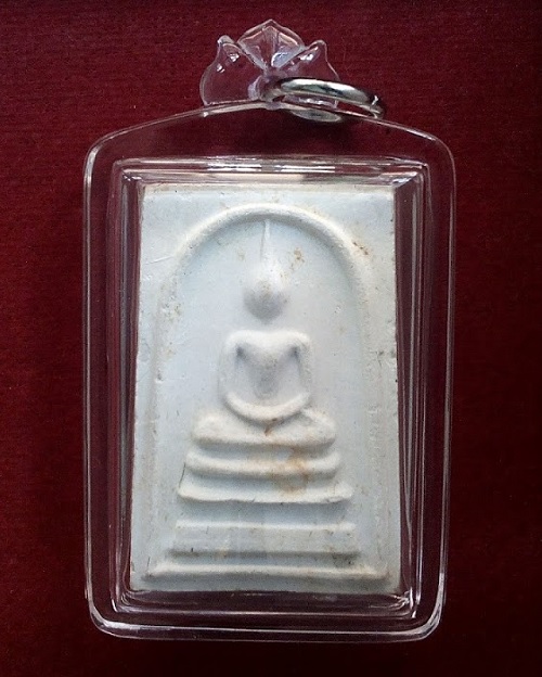 พระสมเด็จพิมพ์พระประธาน หลังรูปเหมือนผสมเกศา หลวงพ่อแพ วัดพิกุลทอง ปี18 เนื้อเกษร108..เคาะเดียวแดง..