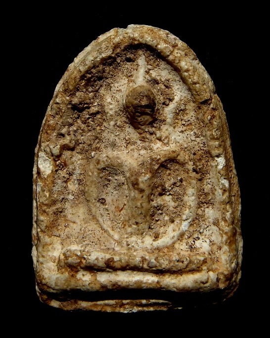 พระกรุวัดเงินคลองเตย พิมพ์ซุ้มกอ ฐานเตี้ย สวยเดิมๆจากกรุ