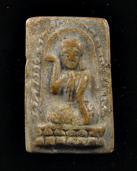 นางกวักเนื้อผงน้ำมัน หลังยันต์ห้า หลวงพ่อกวย วัดโฆษิตาราม ชัยนาท