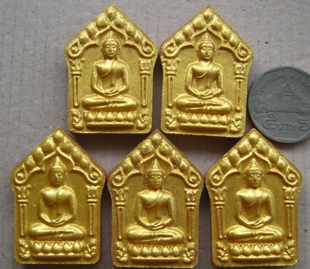 5องค์ พระขุนเเผนผงพรายกุมาร หลวงพ่อคูณ ปี2557กรรมการหน้าทองฝังตะกรุดทองแดงคู่ รุ่นเมตตา มหานิยม91ปี