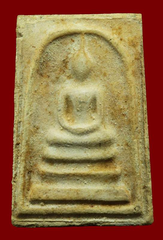 พระสมเด็จบางขุนพรหม พิมพ์ใหญ่ 5 จุด นิยมสุด หลังลายผ้า ปี17