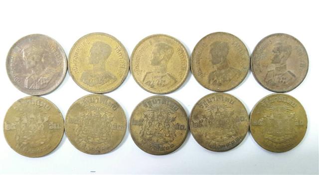 เหรียญ 25 สตางค์ ปี 2500 10 เหรียญ ชุดที่ 3