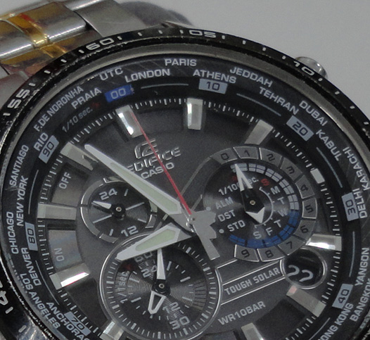 นาฬิกา CASIO EDIFICE ฟังก์ชั่นเพียบ Tough Solar กระจกมิเนอรัล