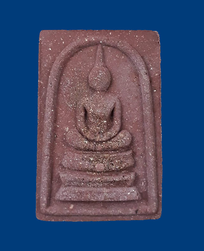 สมเด็จชนะจน หลวงปู่ทิม วัดพระขาว จ.อยุธยา ปี2540 เนื้อชานหมาก โรยผงตะไบจากพระกริ่งเนื้อนวโลหะ