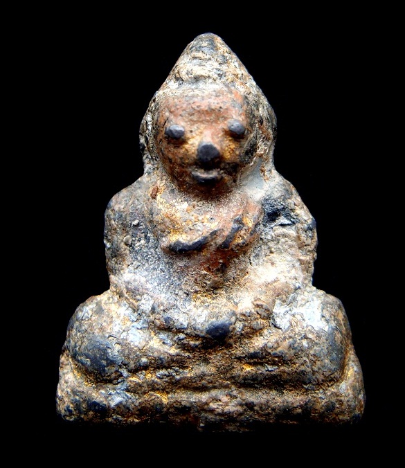 พระหลวงพ่อโต กรุวัดนนทรีย์ อยุธยา สวยหน้าตาพริบๆ ทองเดิมๆจากกรุ