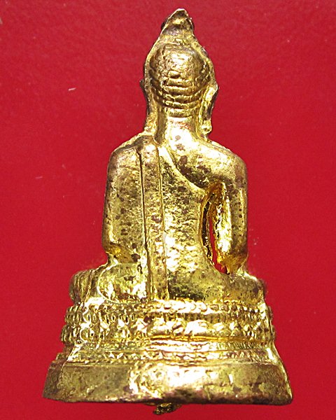 พระพุทธเนื้อทองแดงกะหลั่ยทอง ไม่ทราบที่ครับ