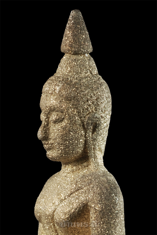 พระกริ่งหลวงพ่อโสธร รุ่น 80 ปี กรมตำรวจ เนื้อเงินประกายเพชร มีเส้นคอลางๆ ปี 2538 พร้อมกล่องเดิม