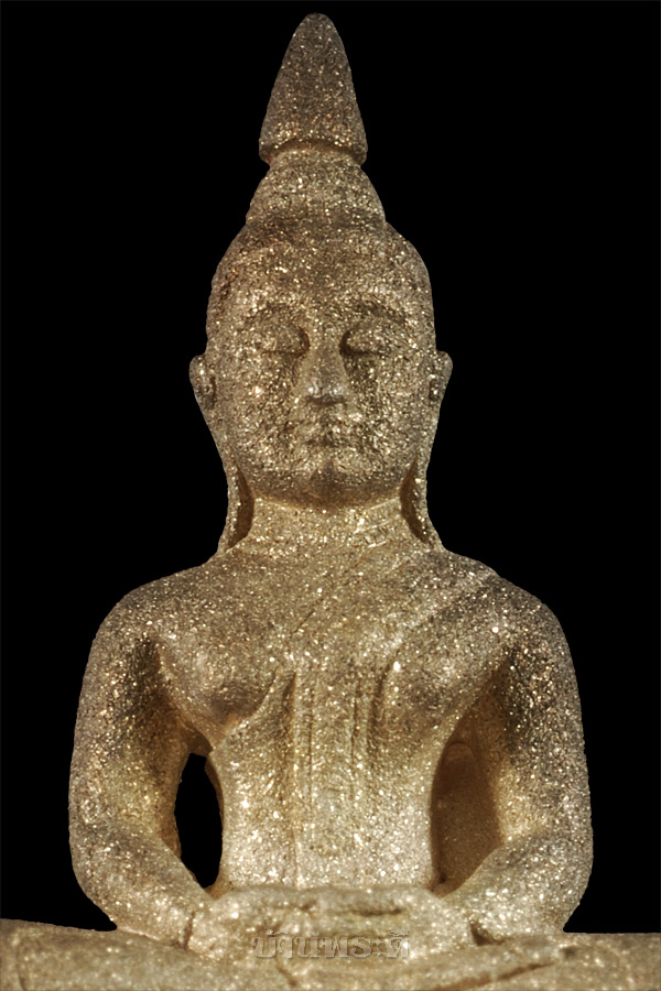 พระกริ่งหลวงพ่อโสธร รุ่น 80 ปี กรมตำรวจ เนื้อเงินประกายเพชร มีเส้นคอลางๆ ปี 2538 พร้อมกล่องเดิม