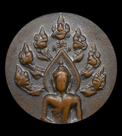 เหรียญปรกจเรท่านเจ้าคุณนร ปี2513 เนื้อทองแดง วัดเทพศิรินทร์ กรุงเทพฯ ราคาเบา ๆ